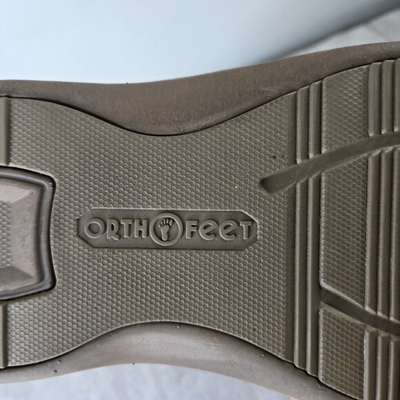 Orthofeet Tuscany Loafer Slippers Mens 10 Wide Brown Suede Comfort Slip On Shoes - Picture 9 of 11